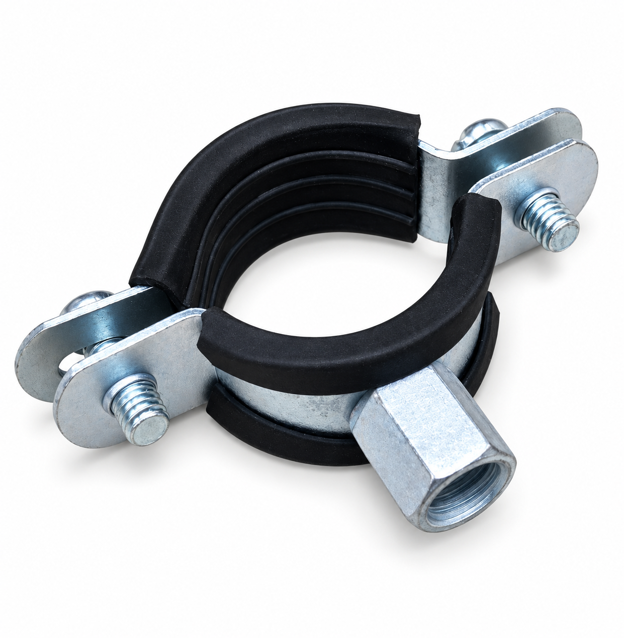 Rubber nut clamp